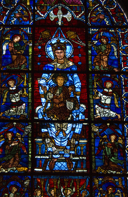 Stained glass inside (David's France Gallery) {Chartres Cathedral}