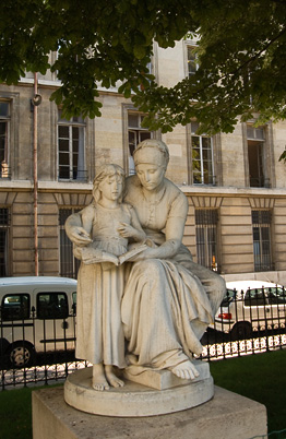 Our favorite statue is in these gardens too! (David's France Gallery) {Sainte Clotilde}
