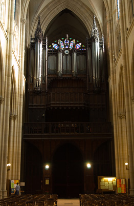 Pipe organ inside the Basilique (David's France Gallery) {Sainte Clotilde}