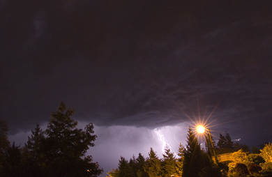 These distant strikes went on for hours! (Hovering Lightning Storm)