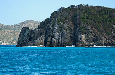 The view from the boat was quite spectacular (Sailing the British Virgin Islands)
