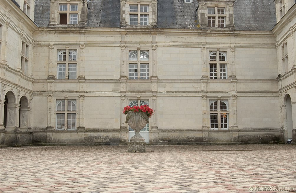A typical french chateau Courtyard (David's France Gallery) {Chartres Cathedral}