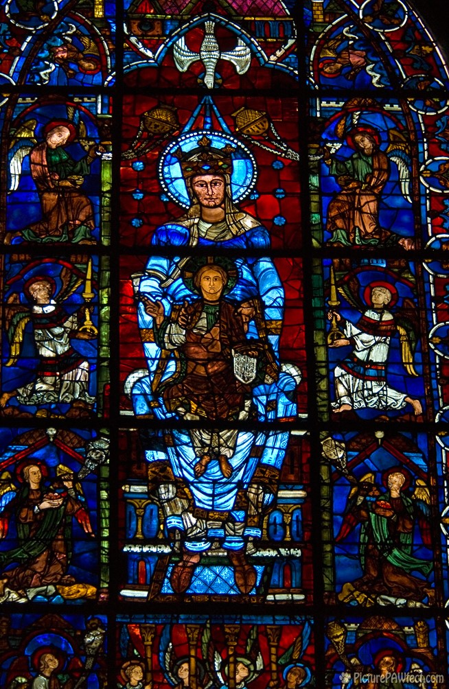 Stained glass inside (David's France Gallery) {Chartres Cathedral}