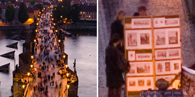 Charles Bridge (Prague) at Night Zoom